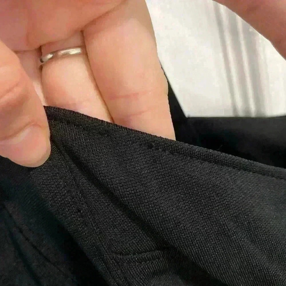 Tadashi Shoji Silk Womens Dress 14 Black Evening Knee Length - Picture 8 of 9